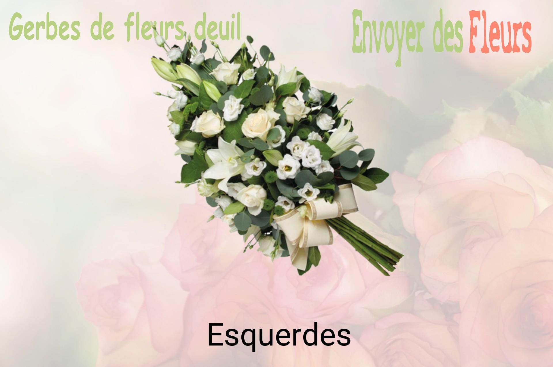 Gerbe de fleurs de deuil livrée à Esquerdes